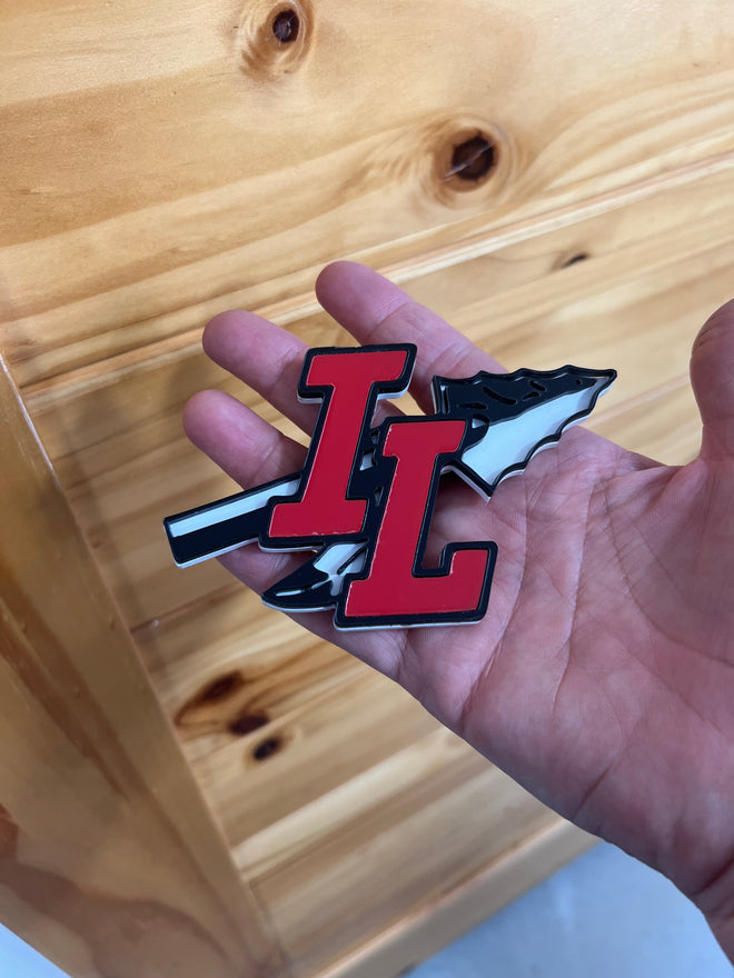 Indian Lake Lakers Name Badge. Magnetic School Tag.