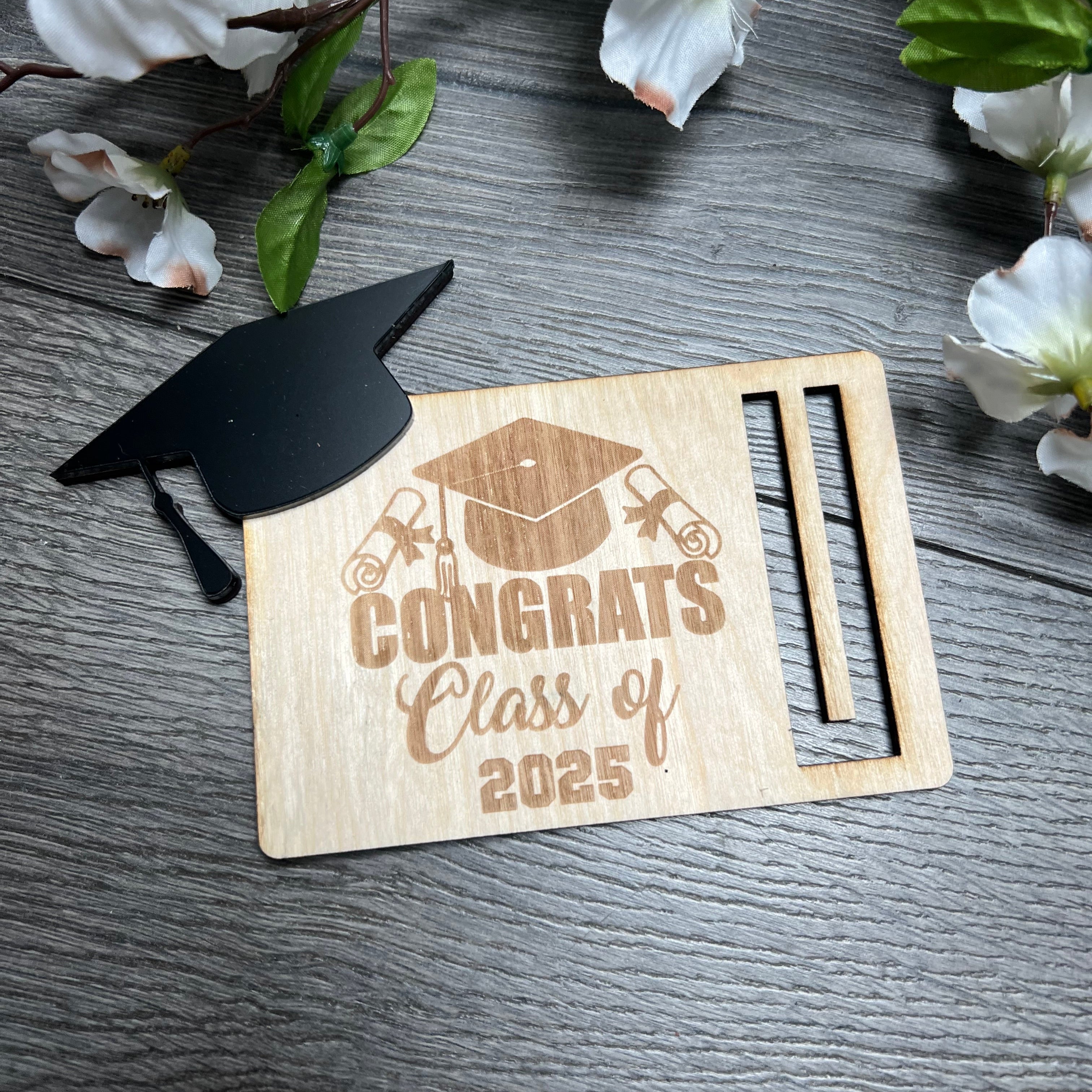 Graduate Gift Money Card Holder. Wooden Money Holder. Gift for Him. Gift for Her. High School Graduation Gift. College Graduation Gift. Congrats Class