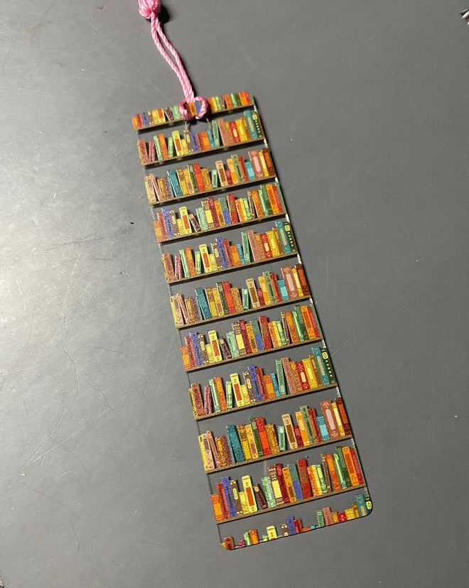 Bookmark with Tassel. Bookworm Gift. Plastic Place Marker.