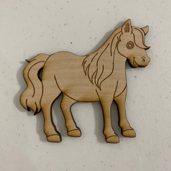 Unfinished Wooden Horse to Paint. Horse Wooden Blank. Wood Craft Blank.