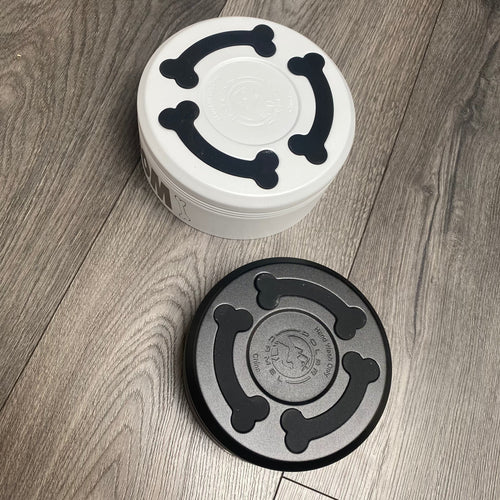 Woof Dog Bowl. Stainless Steel Engraved Dog Dish. Insulated Pet Food Bowl. - C & A Engraving and Gifts