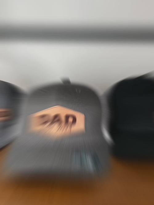 Dad Custom Leather Patch Hat. Father’s Day Ball Cap. Engraved Leather Patch Trucker Hat.