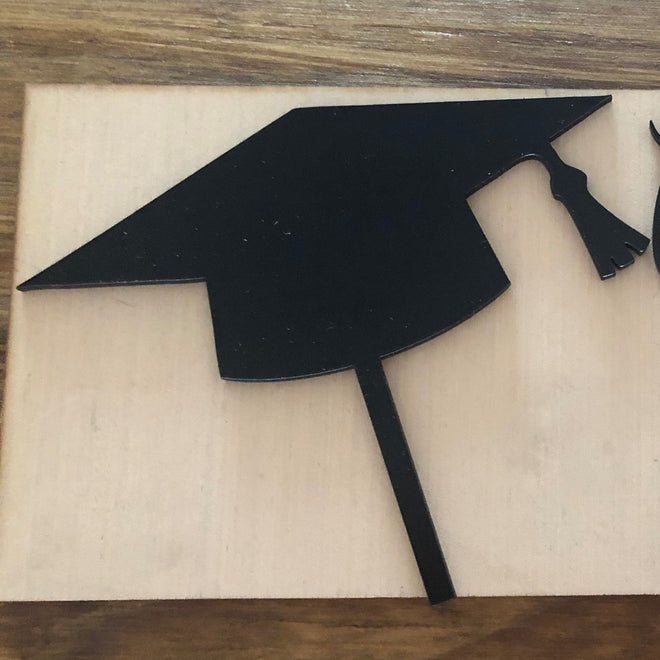 Cake Topper for Graduation. Graduation Cake Decoration. - C & A Engraving and Gifts