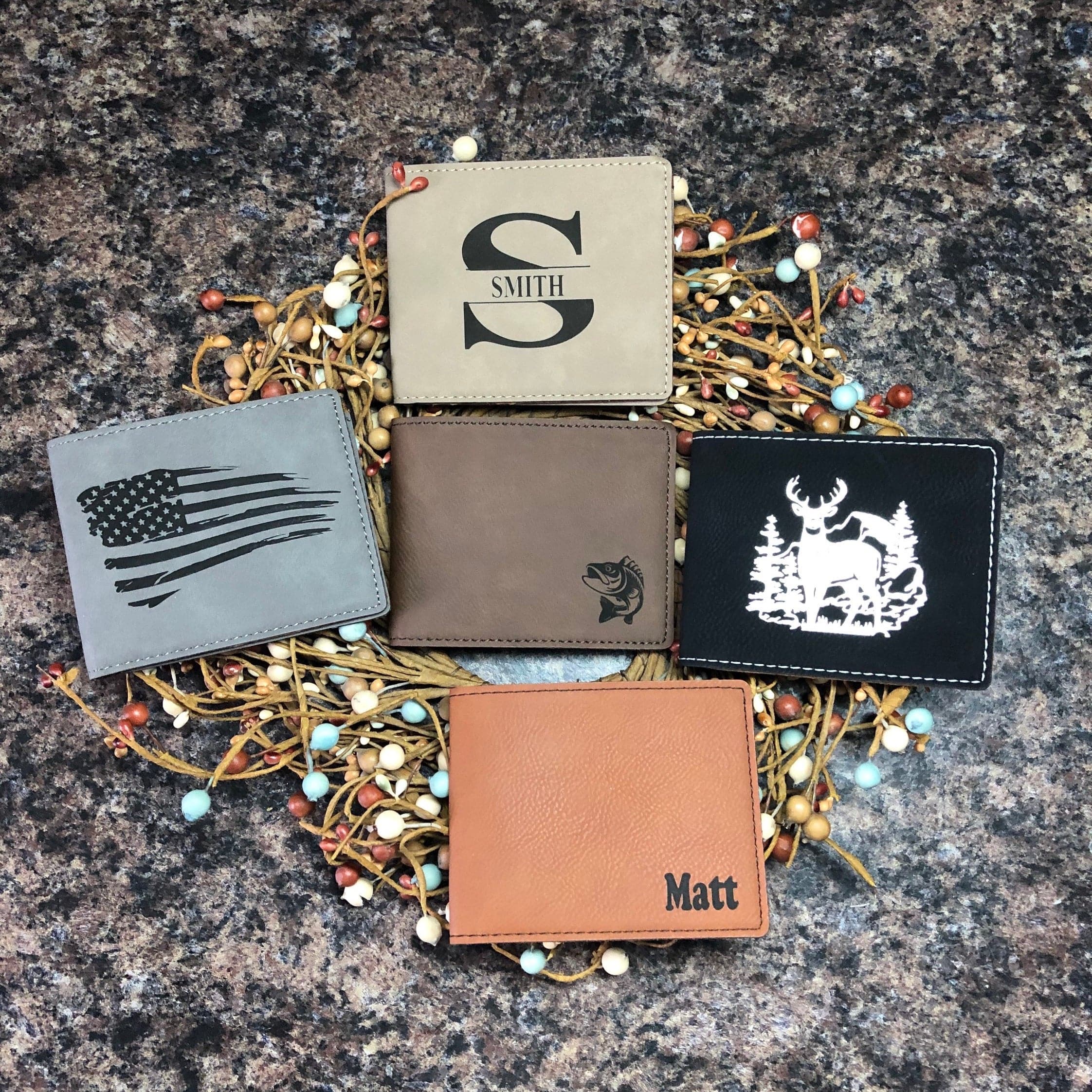 Personalized Handmade Engraved/Multi-Functional Wallet Gifts