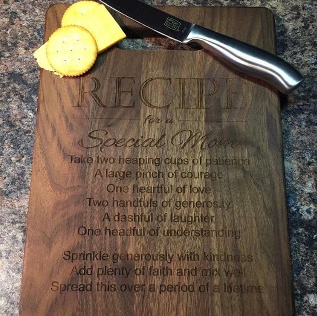 A Special Mom Recipe Cutting Board. - C & A Engraving and Gifts