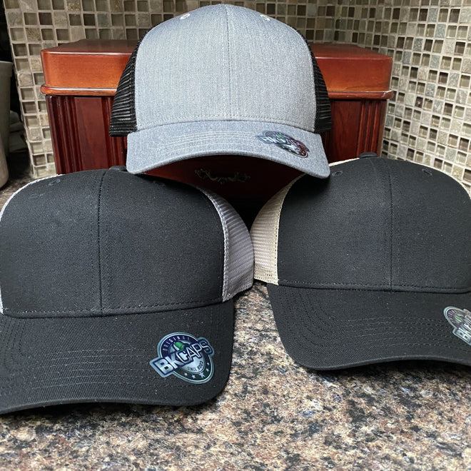 Custom Leather Ohio Flag Patch Hat. Ohio Leather Truck Hat. Laser Engraved Patch Hat. - C & A Engraving and Gifts