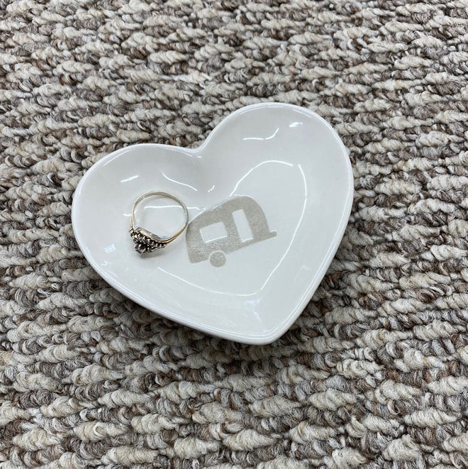 Camper Heart Trinket Dish - C & A Engraving and Gifts