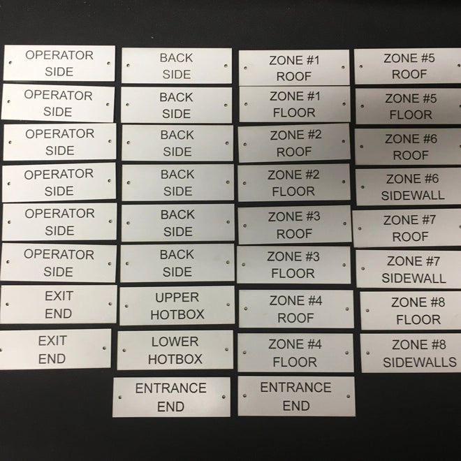 Engraved Plastic Tags. Industrial Tags. - C & A Engraving and Gifts