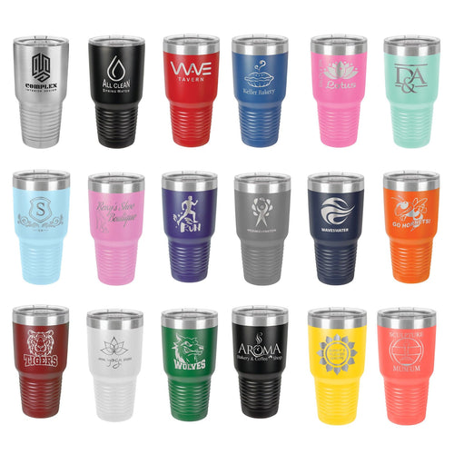 Logo Tumbler Cups. Reunion Tumbler Cups. Bulk Employee Tumbler Cups. - C & A Engraving and Gifts