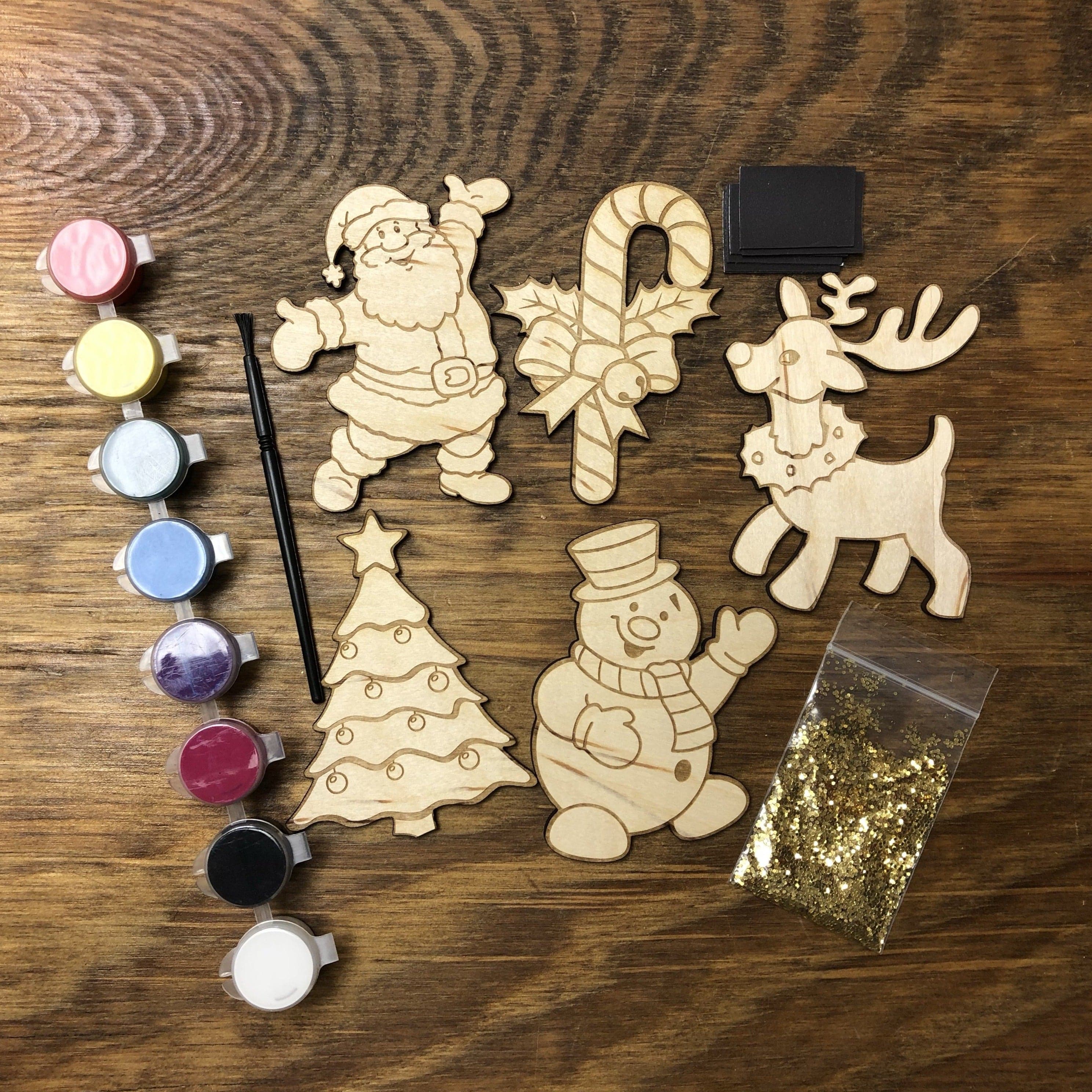 Wooden Christmas Ornaments to Paint
