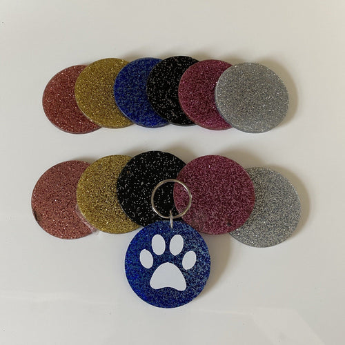 25 Acrylic Solid or Glitter Circle Keychain Blanks With Holes or Without. 2-3 and half inch Blanks. Lanyard Blanks. Craft Blanks for Vinyl. - C & A Engraving and Gifts