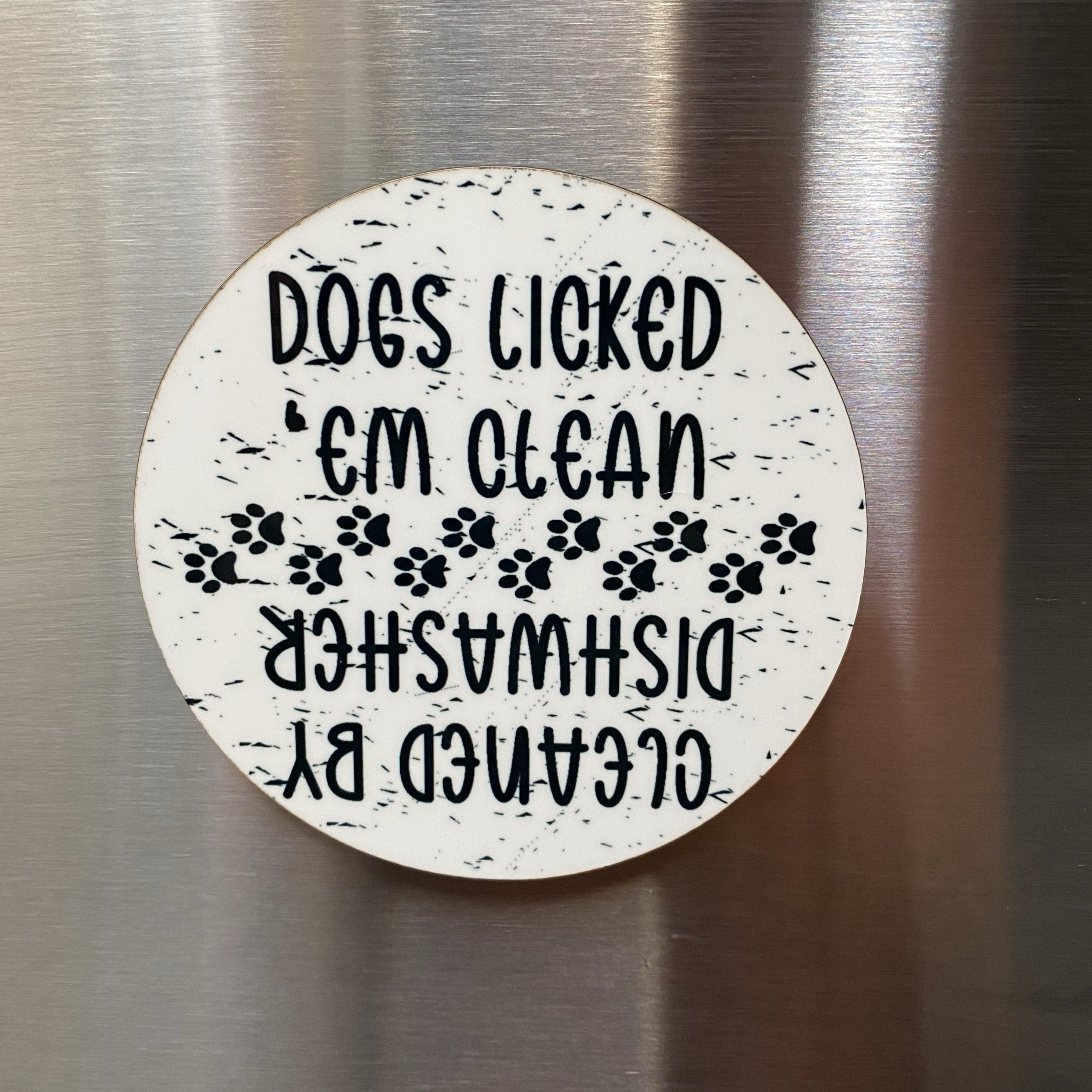 Dirty Clean Magnet Clean Dirty Dishwasher Magnet Wood Slice Clean