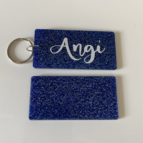 25 Acrylic Solid or Glitter Rectangle Blanks With Holes or Without. Keychain Blanks. Lanyard Blanks. Craft Blanks for Vinyl. - C & A Engraving and Gifts