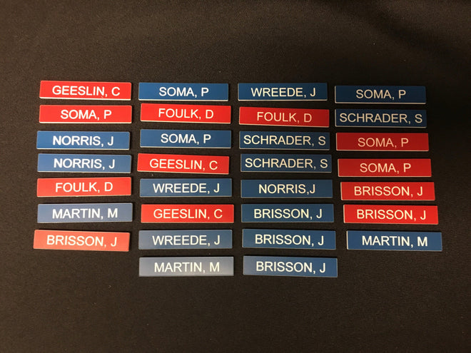 Engraved Plastic Tags. Industrial Tags. - C & A Engraving and Gifts