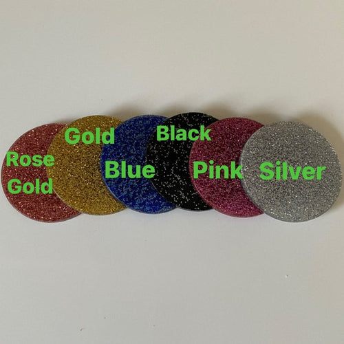 25 Acrylic Solid or Glitter Circle Keychain Blanks With Holes or Without. 2-3 and half inch Blanks. Lanyard Blanks. Craft Blanks for Vinyl. - C & A Engraving and Gifts