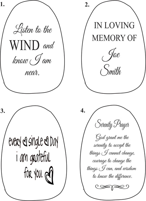 Wind Chimes Personalized. Memorial Wind Chimes. - C & A Engraving and Gifts
