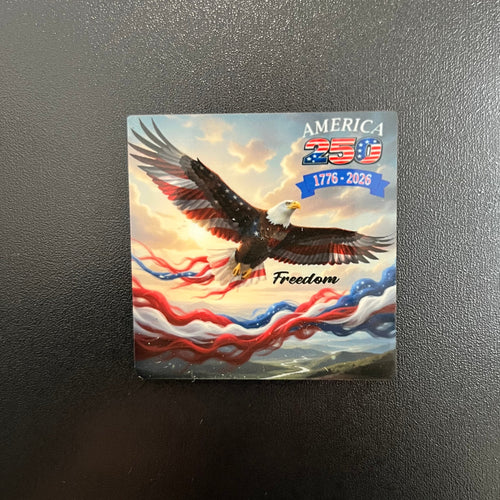 America 250 Refrigerator Magnet. America 250 Souvenir. 250 Year Party Favor. - C & A Engraving and Gifts