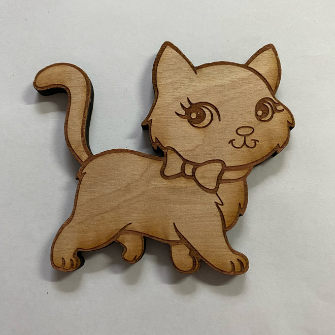 wooden cat