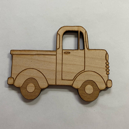 Unfinished Wooden Truck to Paint. Farm Truck Wooden Blank.  Wood Craft Blank.