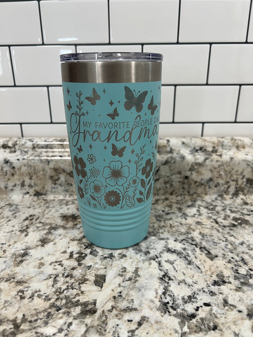 Grandma Tumbler. My Favorite People Call Me Grandma Drink Holder. Gift for Her. Mother’s Day.