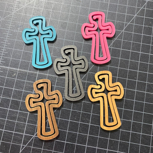 Cross Bookmark. Book Marker. Page Holder. Cross Paperclip. Plastic Bookmark. Kid Bookmark.