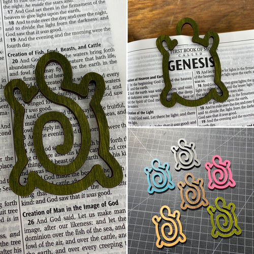 Turtle Bookmark. Book Marker. Page Holder. Turtle Paperclip. Plastic Bookmark. Kid Bookmark.