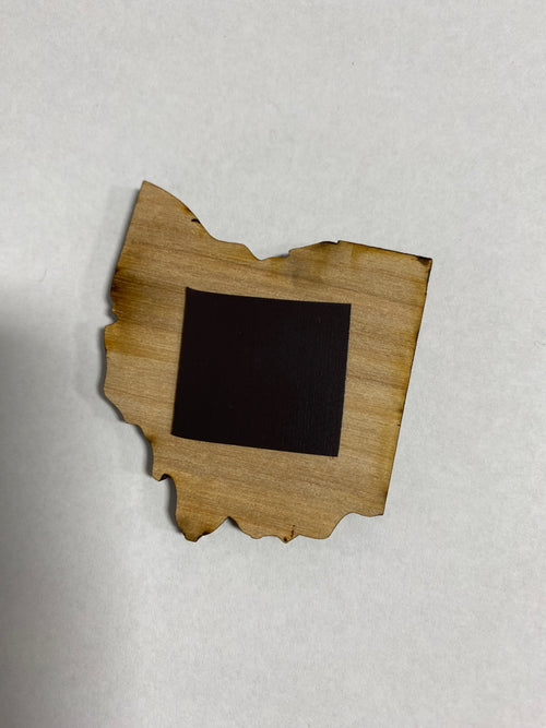 I Got Mooned Ohio State Refrigerator Magnet. Wooden 2024 Ohio Eclipse Souvenir. Total Eclipse in Ohio Keepsake. Party Favor.