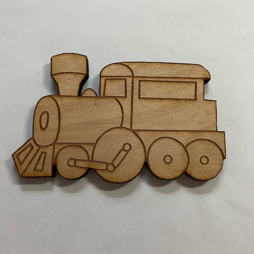 Unfinished Wooden Train to Paint. Train Wooden Blank.  Wood Craft Blank.