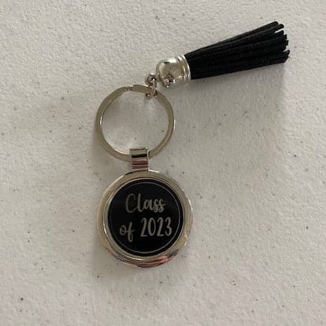 Class of 2023 Keychain. Graduation Tassel Keychain. - C & A Engraving and Gifts