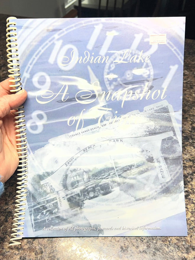 Spiral bound blue book