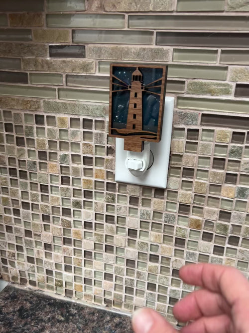 Lighthouse Night Light. Nautical Light. Night Light Plug In.