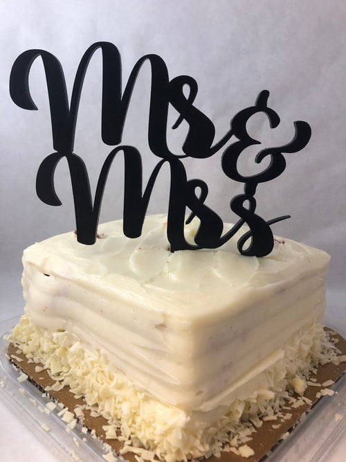 Wedding Cake Topper Mr and Mrs. - C & A Engraving and Gifts