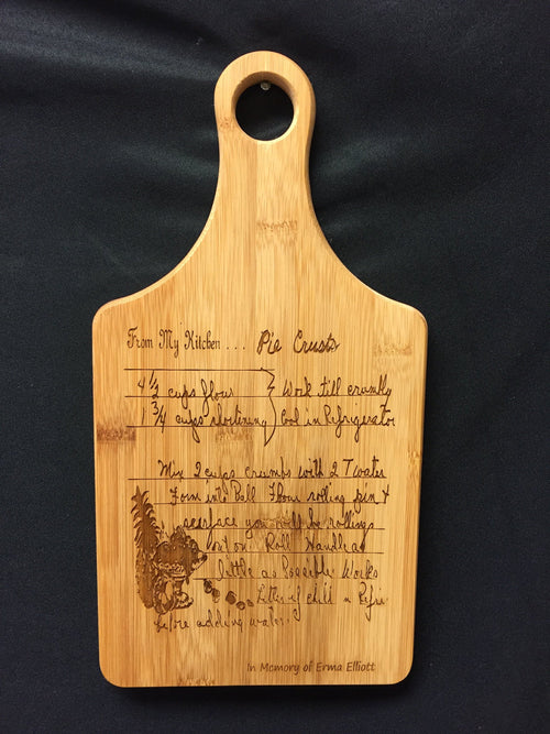 Photo Engraved Recipe Cutting Board. - C & A Engraving and Gifts