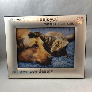 Pet Memorial Photo Frame. Loss of Pet Picture Frame. - C & A Engraving and Gifts