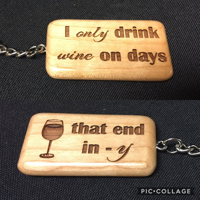 Keychain for Wine Drinkers - C & A Engraving and Gifts