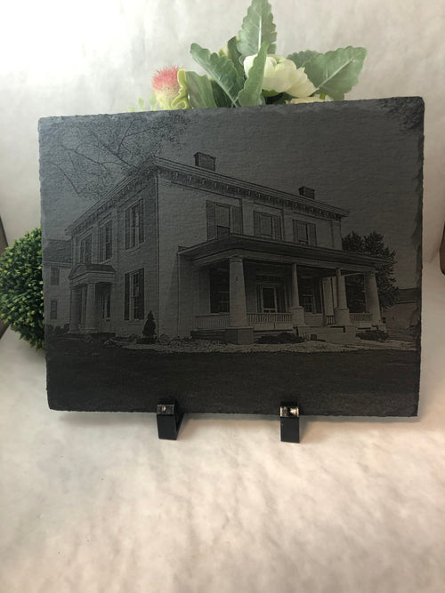 Photo Engraved Slate with Easel. - C & A Engraving and Gifts
