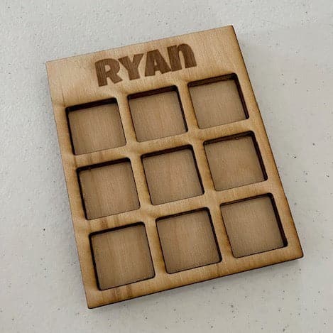 Tic Tac Toe Wooden Board. Wooden Kids Game. Personalized Travel Tic Tac Toe Game. - C & A Engraving and Gifts