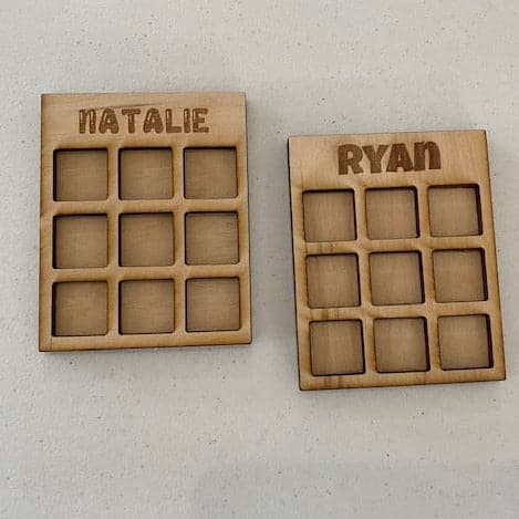 Tic Tac Toe Wooden Board. Wooden Kids Game. Personalized Travel Tic Tac Toe Game. - C & A Engraving and Gifts