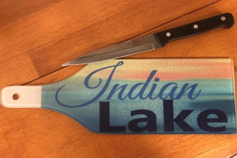 Indian Lake Cutting Board - C & A Engraving and Gifts