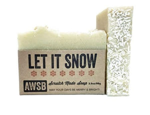 Let It Snow Soap. Cool Mint Scented Soap. - C & A Engraving and Gifts