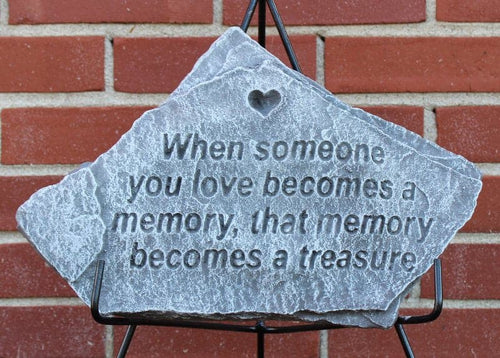 Memorial Plaque When Someone You Love. - C & A Engraving and Gifts