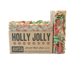 Holly Jolly Holiday Soap. Wintergreen Scented Soap. - C & A Engraving and Gifts