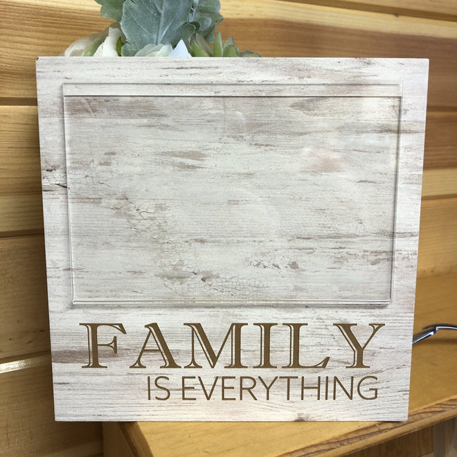 Family Is Everything Photo Frame. Weathered Family Frame. - C & A Engraving and Gifts