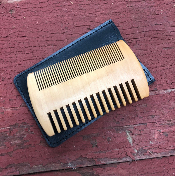 Personalized Wooden Beard Comb & Case. Groomsman Gift. Engraved Beard Comb. Custom Beard Brush. - C & A Engraving and Gifts