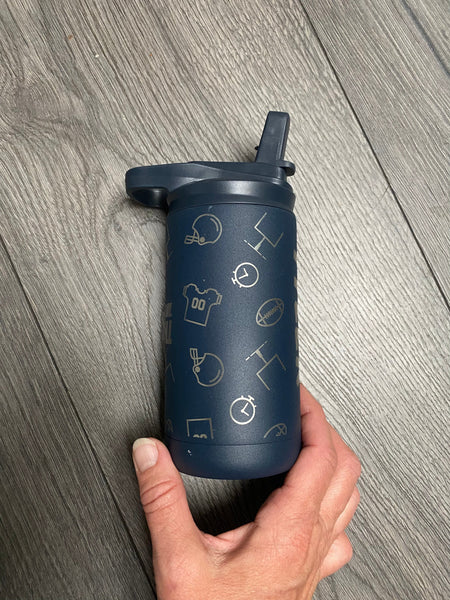 Sports Tumbler Water Bottle. Kids Personalized Water Bottle. Engraved Tumbler for Kids. - C & A Engraving and Gifts