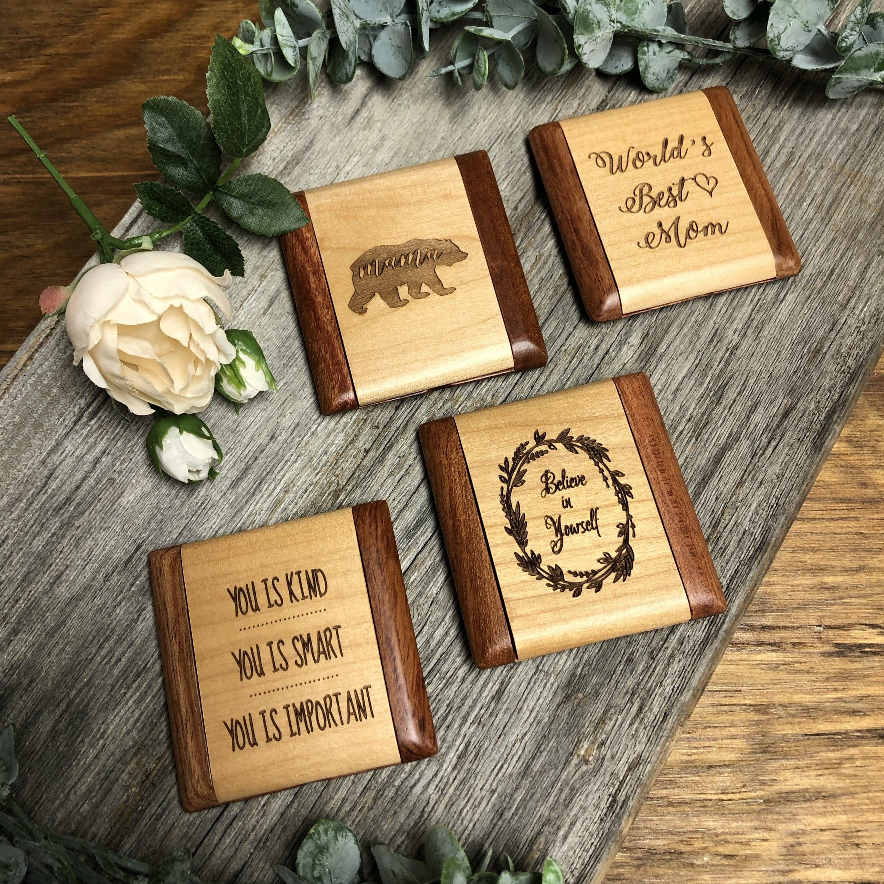 to My Bestie Candle Holder, Birthday Gifts for Friends Female Unbiological  Sister Candle Friendship Candle Personalized Custom Wooden Candle Holder -  Walmart.com