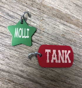Personalized Dog Tags. Pet ID Tags. Lost Pet Tag. - C & A Engraving and Gifts