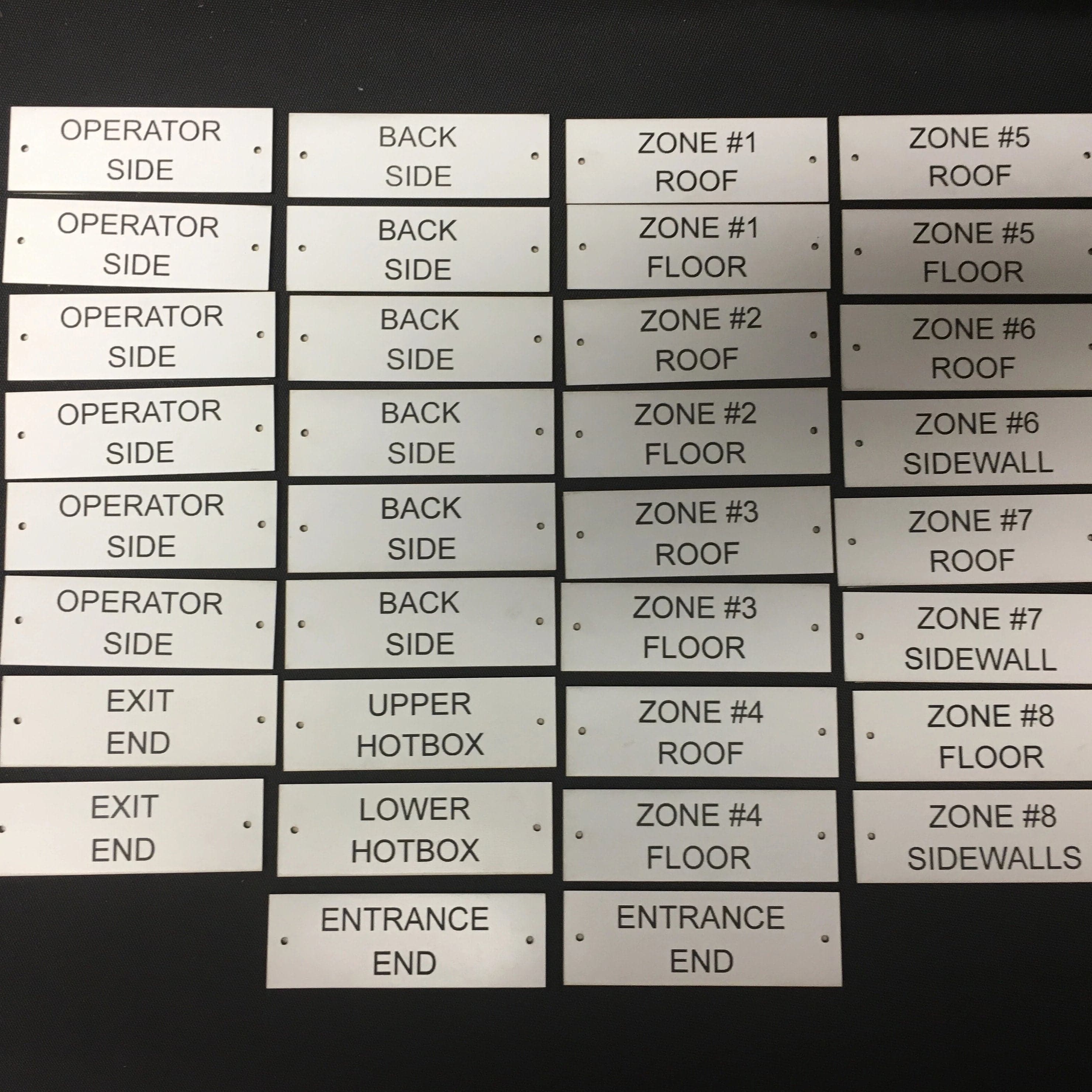 Engraved Plastic Tags. Industrial Tags. – C & A Engraving and Gifts