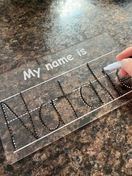 Name Board for Kids. Practice Writing. Dry Erase Marker Sign. Personal – C  & A Engraving and Gifts