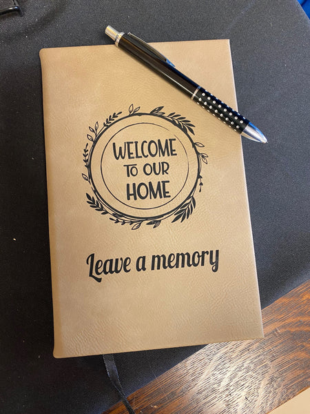 Personalized Journal. Engraved Leatherette Journal. Graduate Gift. Religious Gift. Vacation Home Memory Book. - C & A Engraving and Gifts